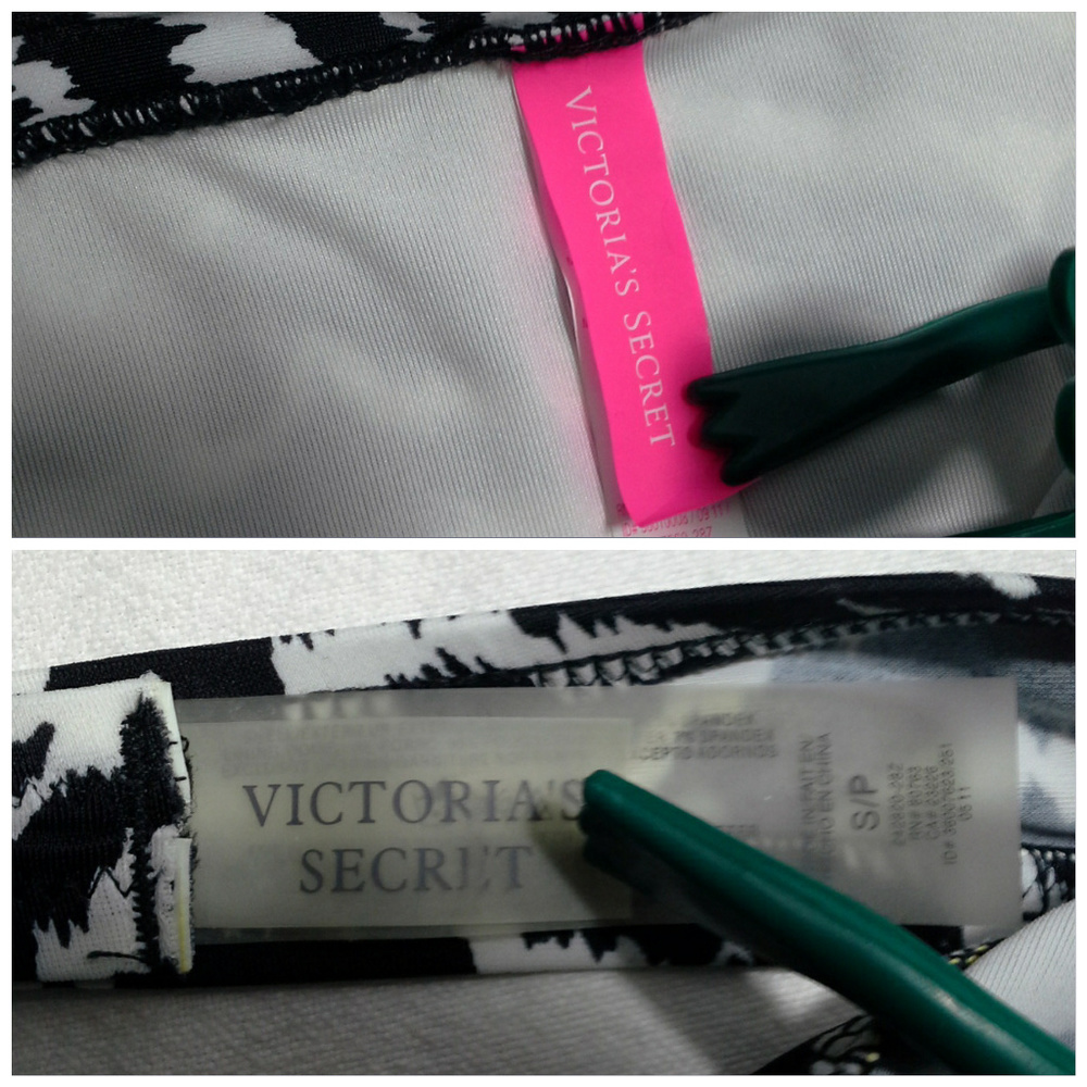 Victoria's Secret bikini swimsuit S L Zebra Black - Picture 7 of 8